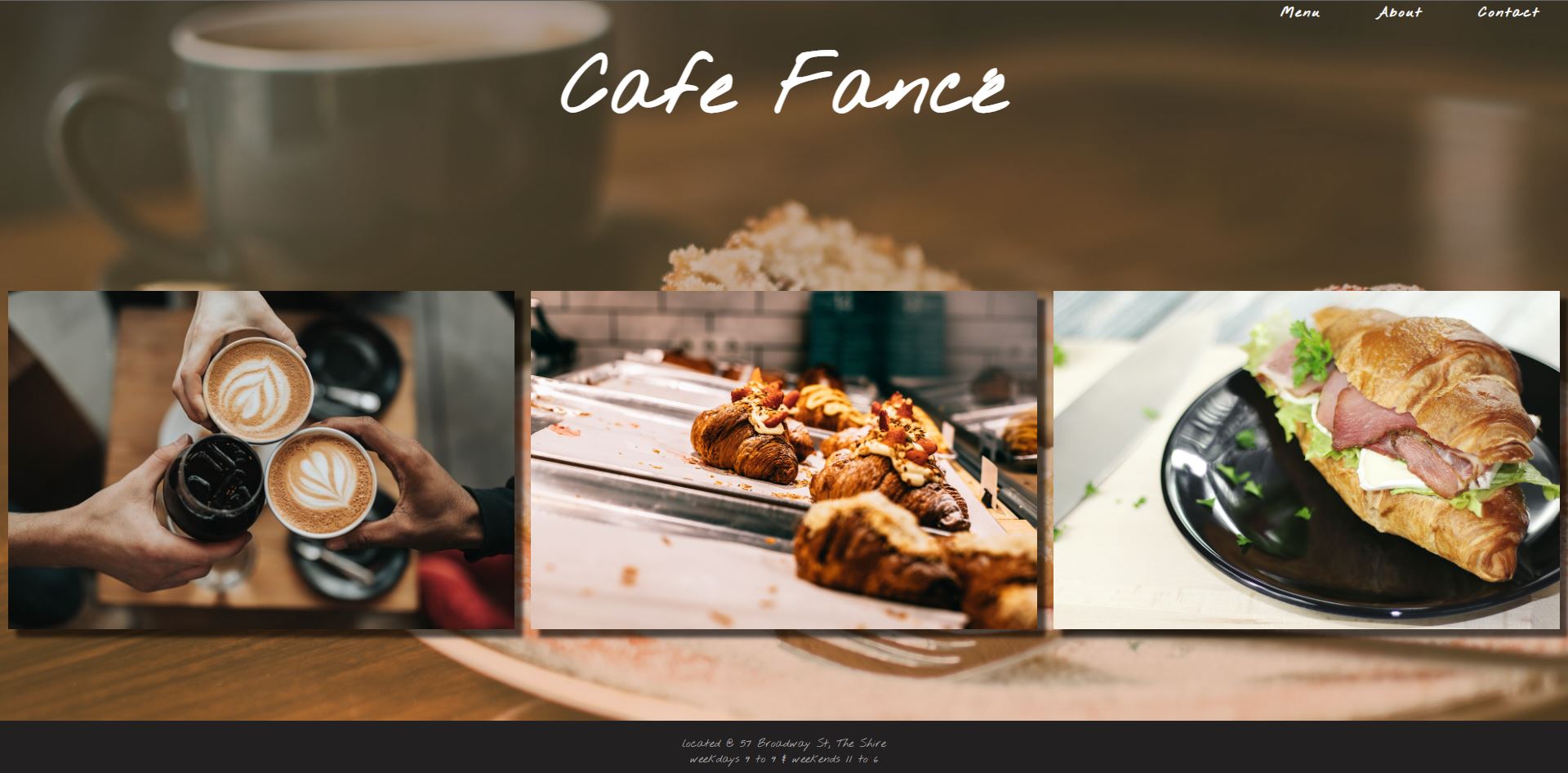Cafe Fance Home Page