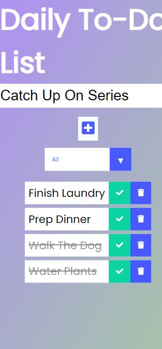 todo app all tasks