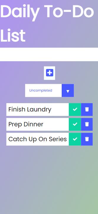 todo app incomplete tasks